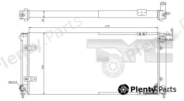 TYC 737-0059 — Radiator, engine cooling