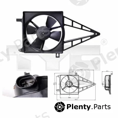 TYC 825-0012 — Fan, engine cooling