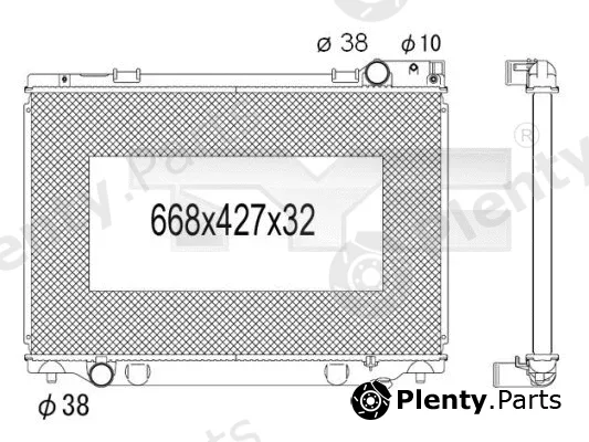 TYC 736-1031 — Radiator, engine cooling