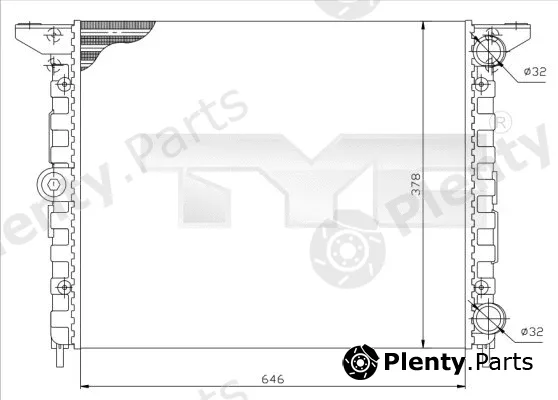 TYC 737-0015 — Radiator, engine cooling