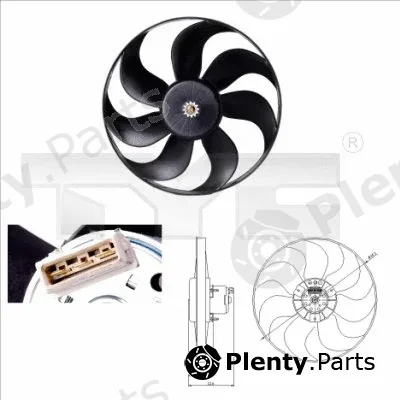 TYC 837-0010 — Fan, engine cooling
