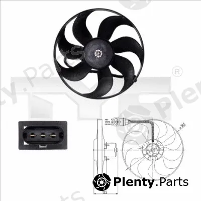 TYC 837-0003 — Fan, engine cooling