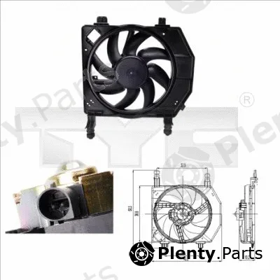 TYC 810-0028 — Fan, engine cooling