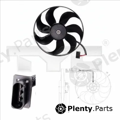 TYC 802-0009 — Fan, engine cooling