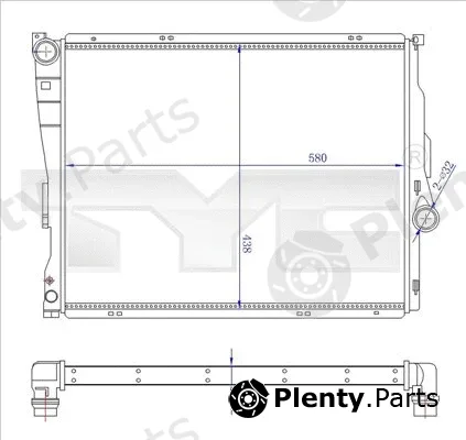 TYC 703-0006-R — Radiator, engine cooling