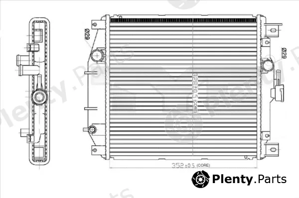 TYC 735-0012 — Radiator, engine cooling
