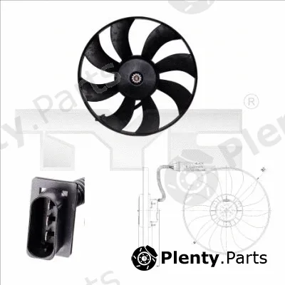 TYC 837-0021 — Fan, engine cooling