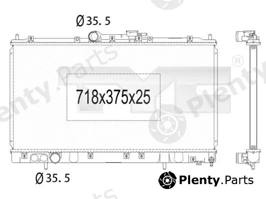 TYC 723-1011 — Radiator, engine cooling