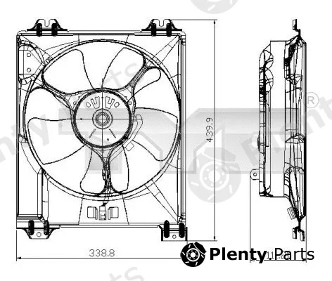 TYC 809-0016 — Fan, engine cooling