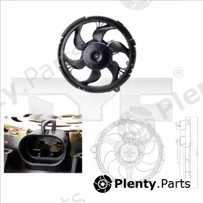 TYC 809-0010 — Fan, engine cooling