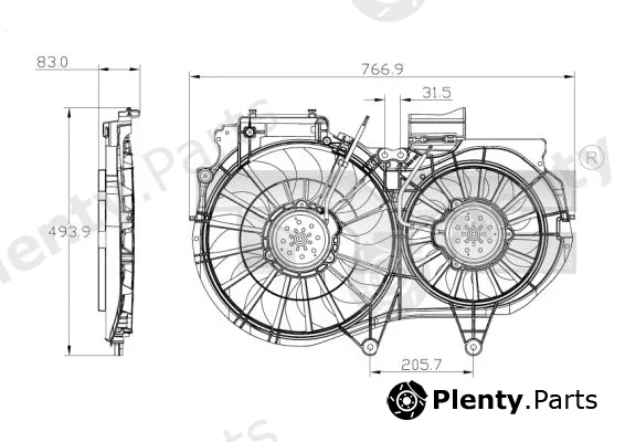 TYC 802-0053 — Fan, engine cooling