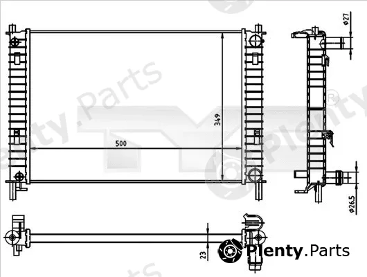 TYC 710-0030 — Radiator, engine cooling