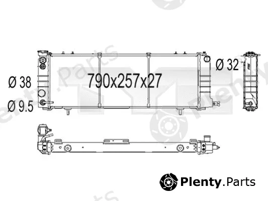 TYC 716-1001 — Radiator, engine cooling