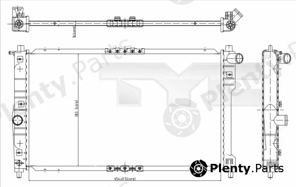 TYC 706-0016 — Radiator, engine cooling