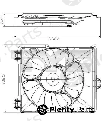 TYC 809-0017 — Fan, engine cooling
