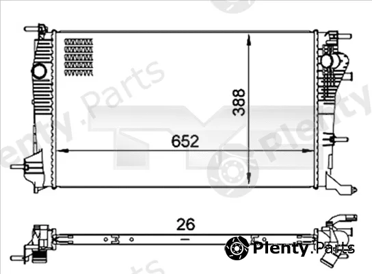 TYC 728-0060 — Radiator, engine cooling