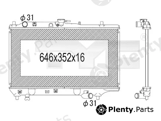 TYC 720-1010 — Radiator, engine cooling