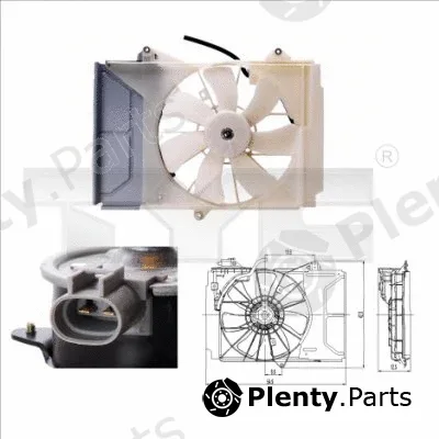TYC 836-0015 — Fan, engine cooling