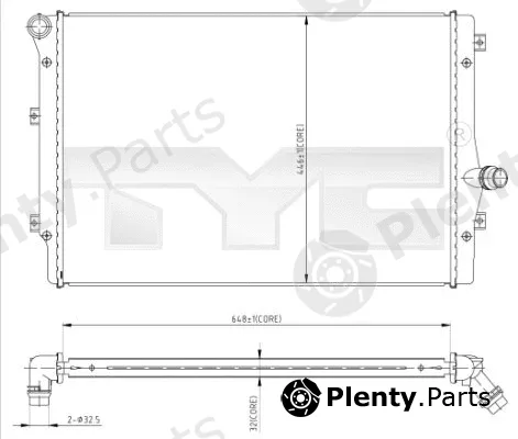 TYC 702-0024 — Radiator, engine cooling