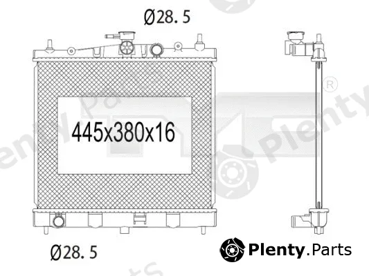 TYC 724-1006 — Radiator, engine cooling