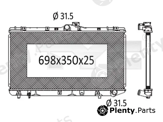 TYC 736-1002 — Radiator, engine cooling