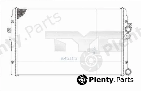 TYC 737-0009 — Radiator, engine cooling