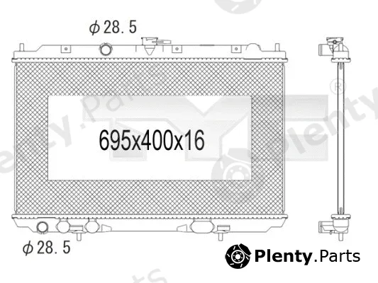 TYC 724-1005 — Radiator, engine cooling