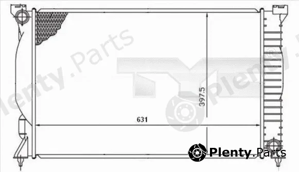 TYC 702-0019 — Radiator, engine cooling
