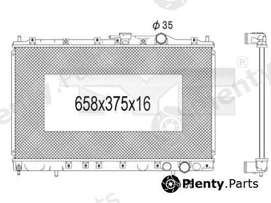 TYC 723-1012 — Radiator, engine cooling