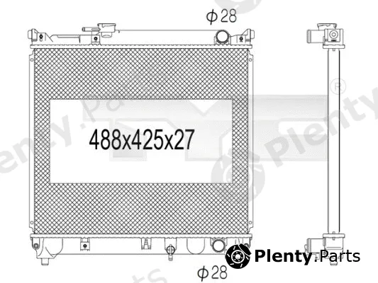 TYC 735-1007 — Radiator, engine cooling