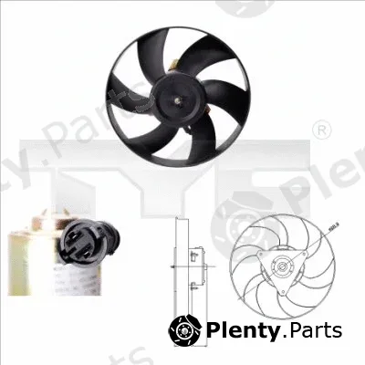 TYC 831-0005 — Fan, engine cooling