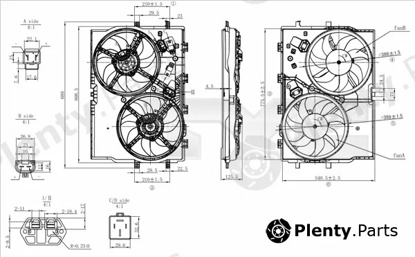 TYC 809-0039 — Fan, engine cooling