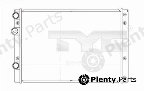 TYC 737-0038 — Radiator, engine cooling