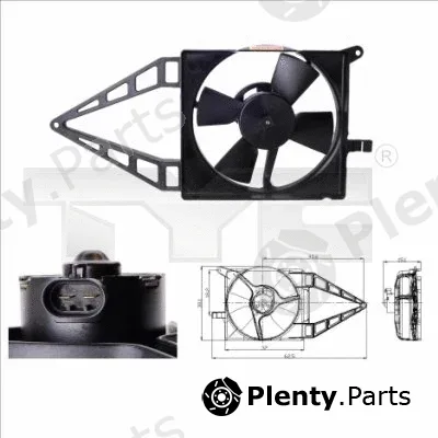 TYC 825-0013 — Fan, engine cooling