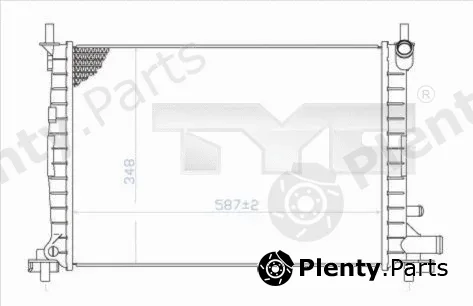 TYC 710-0051 — Radiator, engine cooling