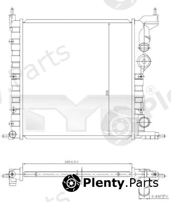 TYC 728-0030 — Radiator, engine cooling