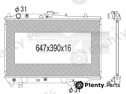 TYC 720-1007 — Radiator, engine cooling