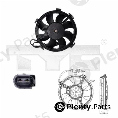 TYC 837-0016 — Fan, engine cooling