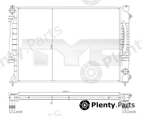 TYC 702-0017 — Radiator, engine cooling