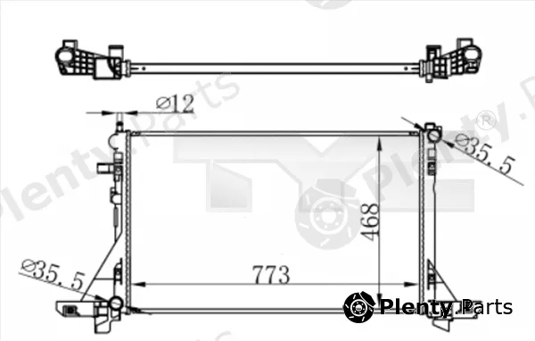 TYC 728-0064 — Radiator, engine cooling