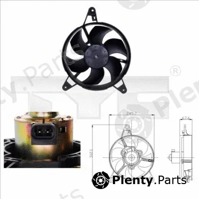 TYC 809-0011 — Fan, engine cooling