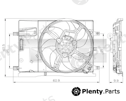 TYC 809-0018 — Fan, engine cooling