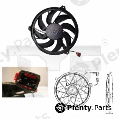 TYC 826-0004 — Fan, engine cooling