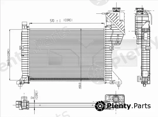 TYC 721-0003 — Radiator, engine cooling