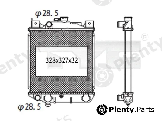 TYC 735-1005 — Radiator, engine cooling