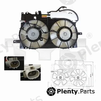 TYC 836-0017 — Fan, engine cooling