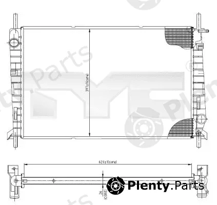 TYC 710-0045 — Radiator, engine cooling