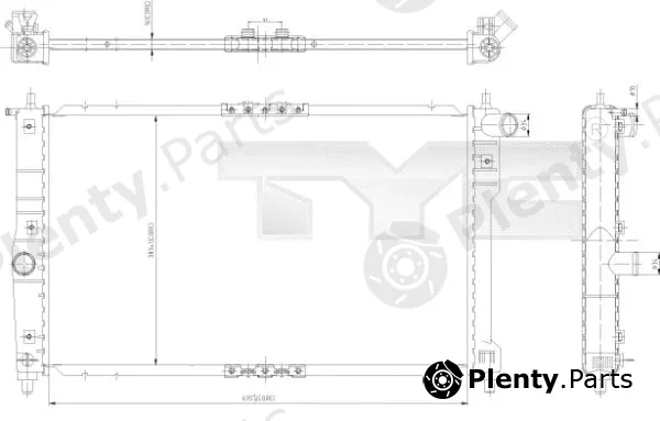 TYC 706-0003 — Radiator, engine cooling