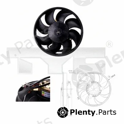 TYC 802-0010 — Fan, engine cooling