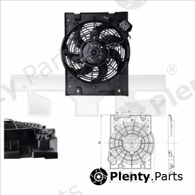 TYC 825-0014 — Fan, engine cooling